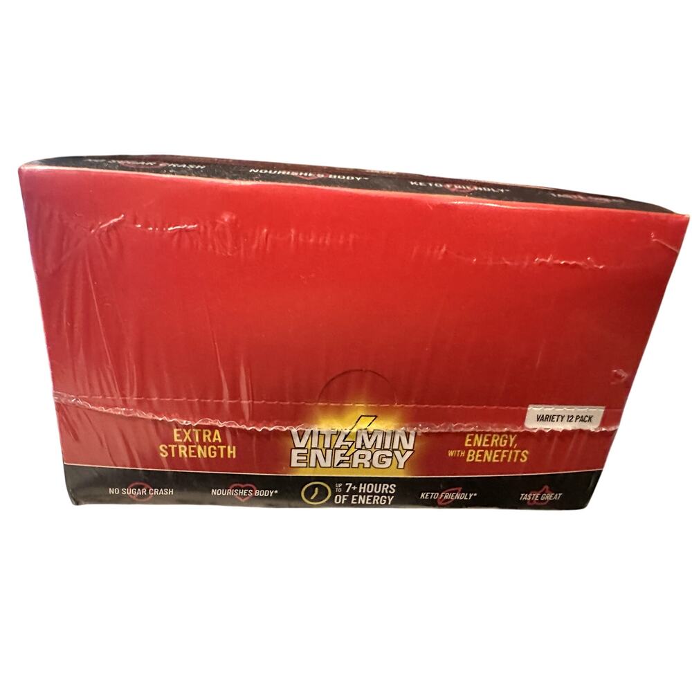 Vitamin Energy Fruit Punch Extra Strength Energy Shot 10 pk 260mg Caffeine New - Picture 3 of 4
